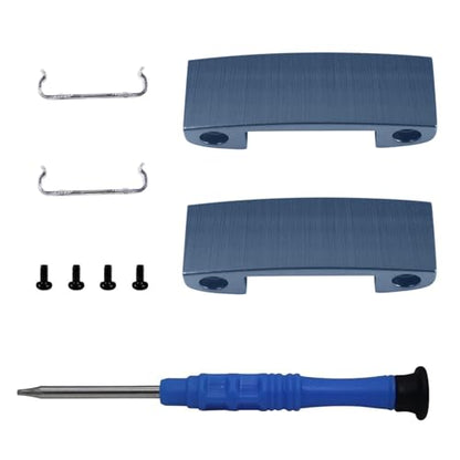 Adhiper Hinge Replacement Metal Repair Parts for Beats Studio Pro Headphone | Studio Pro Durable Repair Kit Replacement Headband Metal Folding Hinge Clip Cover Pin Repair Parts Set（Navy） - color: Navy