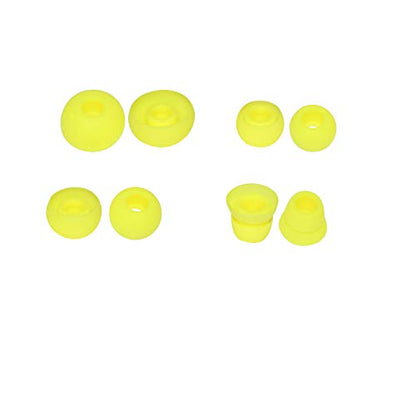 Replacement Silicone Earbuds Ear Tips Eargels Buds Set Compatible with Beats Powerbeats 3 Powerbeats 2 Wireless in-Ear Earphones (4 Pairs/Yellow) - color: Yellow