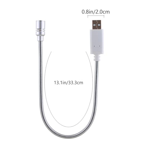 Compact USB Microphone for Laptop Meetings with Aluminum Alloy Body and Lightweight Design, for Online Chats and Gaming, Silver Color with Sponge Cover