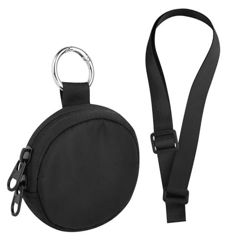 CaSZLUTION Carrying Case Compatible with GO Plus + 2023 | Portable Protective Case with Key Ring & Neck Strap, Nylon Storage Pouch, for GO Plus Plus, Case Only, Black - color: Black
