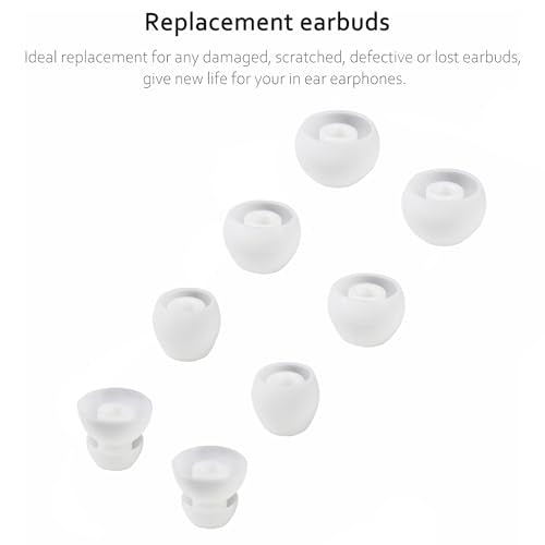 Adhiper Replacement Ear Tips for Beats Powerbeats Pro Earbuds, White - color: White