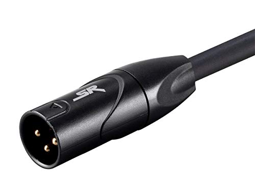 Monoprice XLR Male to XLR Female Cable - 10 Feet - Black, Gold Plated, 16AWG, Microphone & Interconnect - Stage Right Series | Black, Gold Plated, 16AWG, Microphone & Interconnect, Stage Right Series, Microphone & Interconnect - Stage Right Series - size: