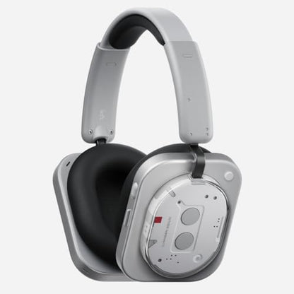 Nothing Headphone (1) Hybrid Active Noise Cancelling Headphones, Wireless Over-Ear Headphones with 6 Mics, 80Hrs Playtime, Hi-Res Audio, KEF-Tuned, Spatial Sound, Comfort Fit & Fast Charging White - color: White