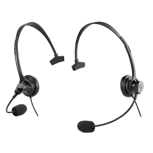 Arrowmax AHDH1000-M3 Over Head Headset Boom Mic Compatible with Rocky Talkie Expedition Radio Motorola M5 Plug GP328 Plus PRO5150 Elite