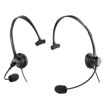 Arrowmax AHDH1000-M3 Over Head Headset Boom Mic Compatible with Rocky Talkie Expedition Radio Motorola M5 Plug GP328 Plus PRO5150 Elite