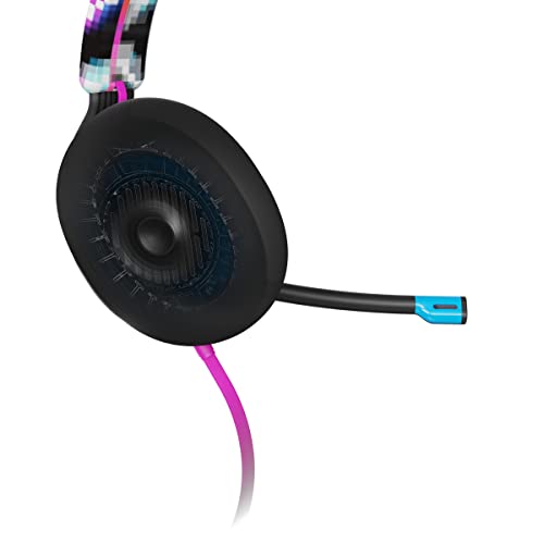 Skullcandy SLYR Pro Multi-Platform Wired Gaming Headset, Removable Mic, Lightweight Design, Ultra-Soft Memory Foam Ear Cushions, Mute and Volume Controls, PC, Xbox, PlayStation - Black Digi-Hype - color: Black Digi-Hype, style: SLYR Pro