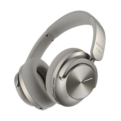 Noise Master Buds Max, Sound by Bose Wireless Over-Ear Headphones with Segment Leading Adaptive ANC, Dynamic EQ, LHDC 5.0, Immersive Spatial Audio,Upto 60H Playtime, App Support (Titanium) - color: Titanium