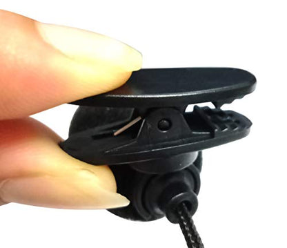 3.5mm Audio Male to Mini lavalier Lapel Tie Clip-on Portable Microphone for Mic System,Voice Amplifier,Speakers,Teachers, conferences, speeches, Drama Performances, Tour Guides.(2pack-1.1M) - color: 1.1M