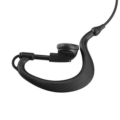 TK-2312 G Shape Single Wire Headset Surveillance Earpiece Mic Compatible with Kenwood Walkie Talkie TK-3101 TK-2312 Two Way Radio - style: G type