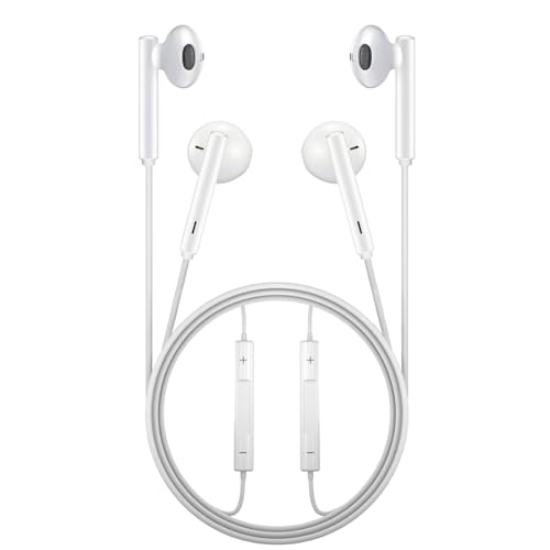 2 Packs Premium in-Ear Headphones: Control Music, Phone Calls & Volume with Built-in Remote - Compatible with Older Phone 5 to 14 Models and Their corresponding Plus/Pro/Max Series. Wired Earbuds.