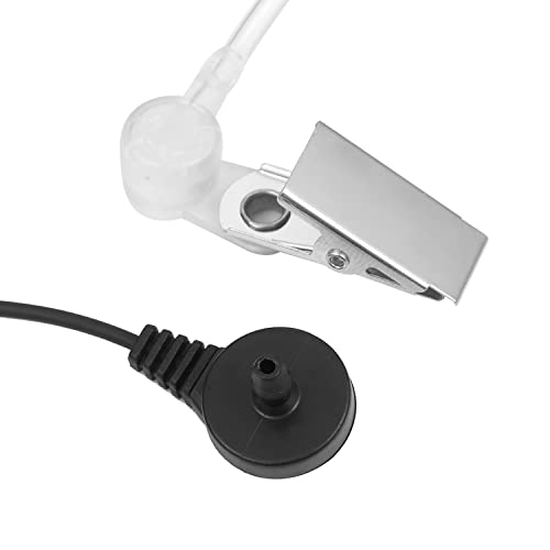 1 Pin 2.5mm Earpiece Headset for Motorola Radio Talkabout T200 T260 T600 T800 MH230R MR350R MT350R Walkie Talkie with Covert Acoustic Tube and PTT mic (2 Pack)