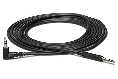 Hosa CMM-110R Stereo Interconnect, 3.5 mm TRS to Right-angle 3.5 mm TRS, 10 Feet - size: 10 Foot, style: TRS