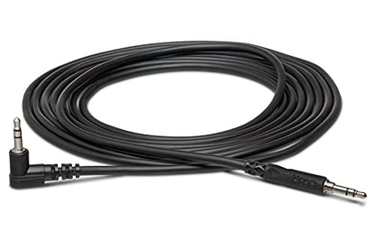 Hosa CMM-110R Stereo Interconnect, 3.5 mm TRS to Right-angle 3.5 mm TRS, 10 Feet - size: 10 Foot, style: TRS
