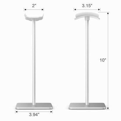Headphone Stand for Desk - Headset Stand (White) | headphone holder with Aluminum Hanger, headphone holder for AirPods Max, Sony, Bose, Beats and More - color: White