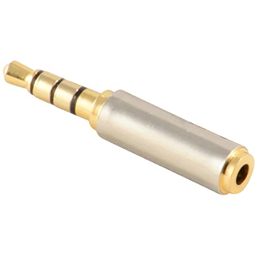 3.5mm Male to 2.5mm Female Stereo Audio Headphone Jack Adapter Converter, Gold Plated - style: 3.5mm Male to 2.5mm Female