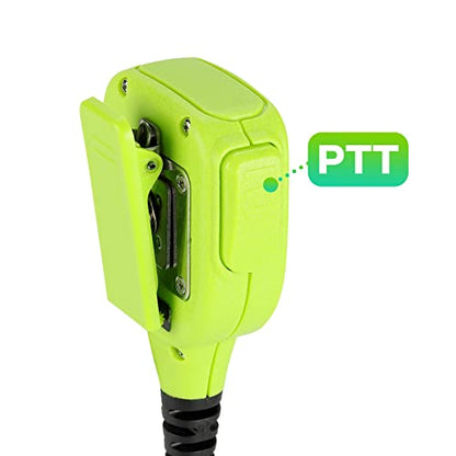 Waterproof Shoulder Speaker Mic 2 Pin Two Way Radio Microphone with 3.5mm Audio Jack Compatible with BaoFeng GT-5R / UV-5R, BTECH, Kenwood and Retevis Radios Walkie Talkie