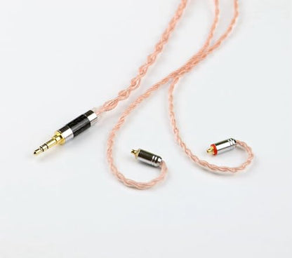 4Core Pure Copper IEM Replacement Cable MMCX 3.5MM Upgrade Earphone Cable for TIN Audio T2 Pro T3 SE315 SE846 SE425 BGVP W60 Gems 7HZ Earphones - style: MMCX,3.5mm Plug