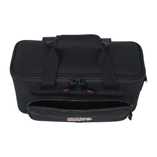 Gator Cases GM-12B Carry Bag with Foam Drops for Up to 12 Wired Microphones - size: (12) Wired Microphones (Nylon), style: (12) Wired Microphones (Nylon)
