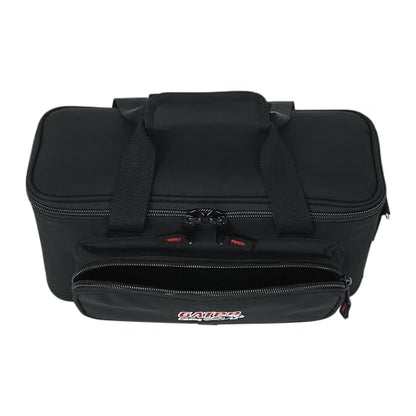 Gator Cases GM-12B Carry Bag with Foam Drops for Up to 12 Wired Microphones - size: (12) Wired Microphones (Nylon), style: (12) Wired Microphones (Nylon)