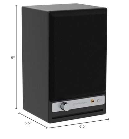Audioengine HD4 Powered Bookshelf Speakers – Bluetooth 5.3 aptX Adaptive, | 24-Bit DAC, Desktop Speakers for Music, Gaming and Home Audio - Black - color: Black, style: Active
