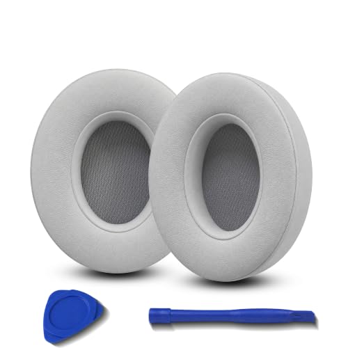 Replacement Ear Pads for Beats Studio 2 & Studio 3 (B0501, B0500) Wired & Wireless Headphones, Protein Leather Earpads Cushions with Memory Foam, Extra Thick Ear Cups,1 Pair (Gray) - color: Gray