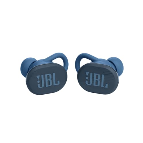 JBL Endurance Race TWS - Active Sport Earbuds - Blue | JBL Pure Bass Sound, Up to 30 hours of battery life, Enhancer and Twistlock design support your active lifestyle