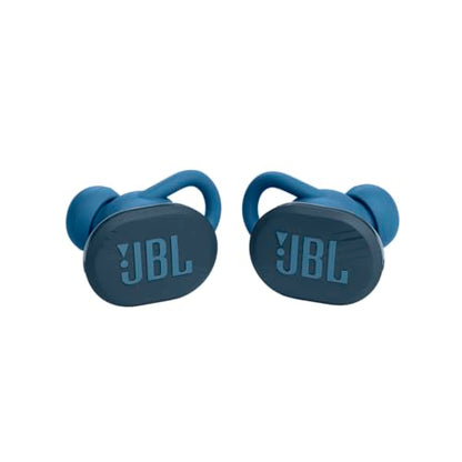 JBL Endurance Race TWS - Active Sport Earbuds - Blue | JBL Pure Bass Sound, Up to 30 hours of battery life, Enhancer and Twistlock design support your active lifestyle