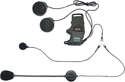 Sena SMH-A0302 Helmet Clamp Kit with Boom and Wired Microphones for SMH10 Bluetooth Headset, Black