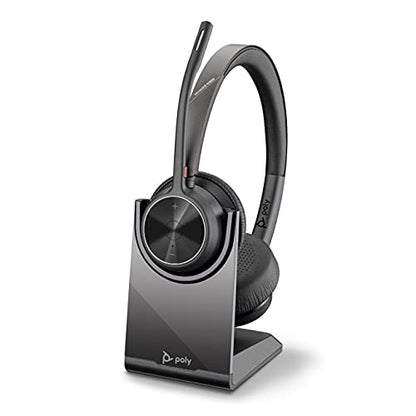 Poly Voyager 4320 UC Wireless Headset with Charge Stand USB-C 21847901, Refurbished