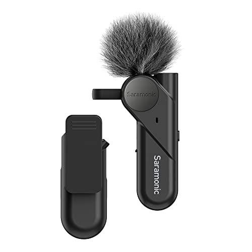 Saramonic BTW | Wireless Bluetooth Clip-On Microphone with 3.5mm Headphone Out & Noise Reduction for Computers, Smartphones, Tablets & More