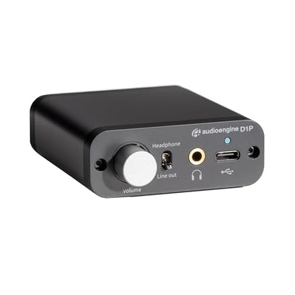Audioengine D1P Portable Headphone Amplifier and DAC, 32-Bit USB DAC Amp | For Gaming, Music Streaming and Travel - size: Portable