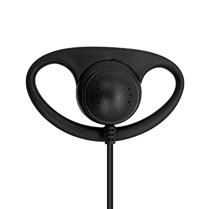 BD502 BD502i Earpiece for Hytera BD552i PD502 PD562 PD482i PD402i HYT TC-508 TC-580 TC-610 RCA RDR2500 2550 2600 XR150 D Shape Surveillance Walkie Talkie Radio Headset Ear Piece with PTT Mic