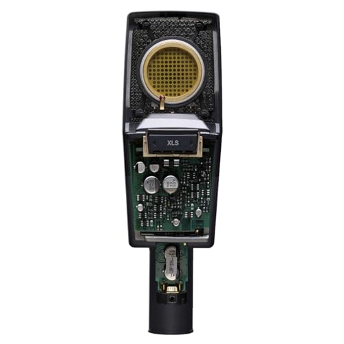 AKG Pro Audio C414 XLS Studio Grade Professional Large Diaphragm Vocal and Instrument Condenser Microphone with Rugged Aluminum Carrying Case. XLR Connector. Gray with Gold - style: C414 XLS Single