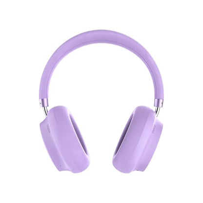 Raycon Essential Bluetooth Headphones - Over The Ear, Active Noise Cancelling Wireless Headphones + Awareness Mode, Bluetooth Headset with Mic, 50 Hours of Battery Life (Purple) - color: Purple