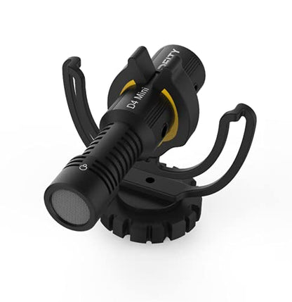Deity V-Mic D4 Mini Microphone On-Camera Interview Mic for Vlog | Ultracompact On-Camera Mic, Plug-in Power, Trs and Trrs Cables, Dual-Track Input,Super Cardioid Compact