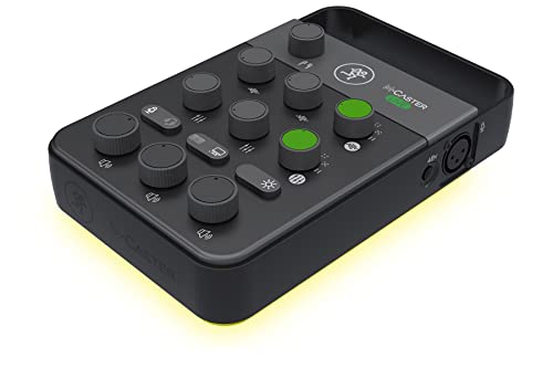 Mackie M-Caster Live Portable Streaming Mixer, Ultra-Compact, USB Connectivity, Customizable RGB Lighting, Connects to Smartphone (Black - 2053280-00) Bundle with 1-YR CPS Enhanced Protection Pack