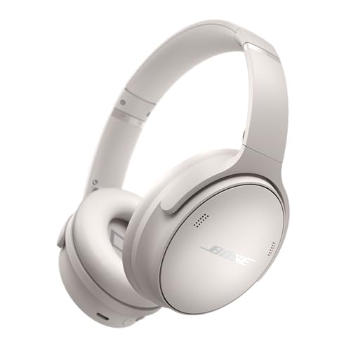 Bose QuietComfort Wireless Noise Cancelling Headphones, Bluetooth Over Ear Headphones with Up to 24 Hours of Battery Life, White Smoke (Renewed) - color: White Smoke