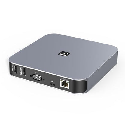 TobenONE Docking Station 3 Monitors, Driver-Based, for MacBook M1-M5/Neo | 13-in-1 USB C Dock with 2 4K HDMI, VGA, 4 USB, 65W Charger, for Mac mini, Dell, Lenovo, HP, for Home Creator/Developer/Worker