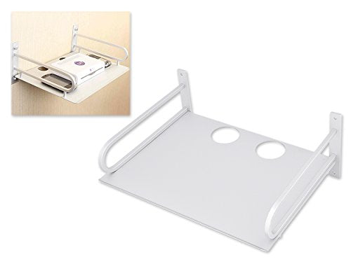 Ace Select Aluminum Wall Mounted Shelf Floating AV Shelf TV Box Shelf Component Shelves for Router Gaming Consoles Cable Box
