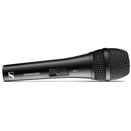 Sennheiser XS 1 Handheld Cardioid Dynamic Vocal Microphone (2-Pack) Bundle with 2x Pop Filter and 2x 20" XLR-XLR Cable