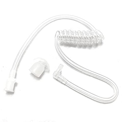 MaximalPower Twist On Replacement Acoustic Tube/Clear Coil for Two-Way Radio Headsets (10 Pack)