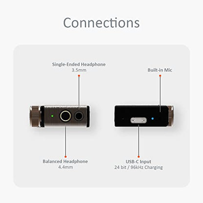 iFi GO blu – Portable Bluetooth 5.1 DAC/Headphone Amplifier | With 4.4mm & 3.5mm Headphone outputs