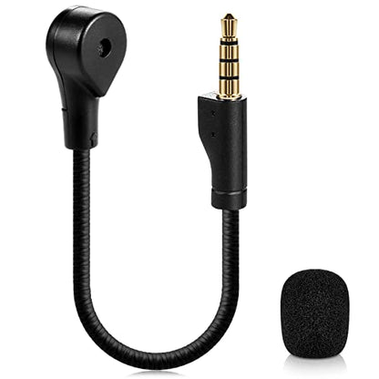 AKKE Mic Replacement Compatible with SteelSeries Arctis 1 3.5mm Jack Detachable Microphone Boom Noise Cancelling for Gaming Headsets