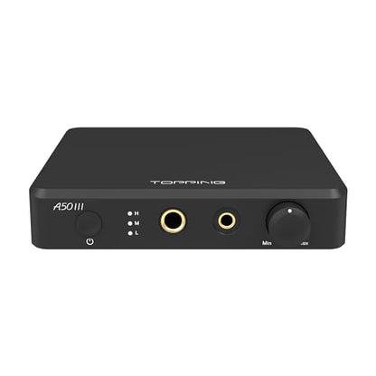 Topping A50 III Headphone Amplifier NFCA modules 12V Trigger Fantasy HPA for Desktop (Black) - color: Black