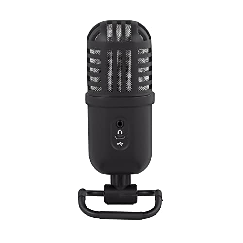 Nady USBee USB Microphone, Computer Condenser Gaming Mic for PC/Laptop, Headphone Output, Volume Control, Plug and Play, LED Mute Button, for Streaming, Podcast, Studio Recording, All Metal