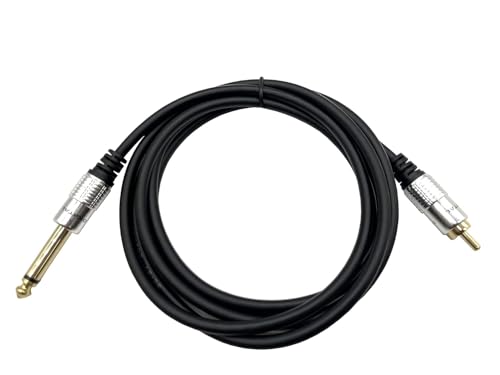 6.35mm to RCA, RCA to 1/4 Mono TS Cable, Gold Plated 6.35mm Mono Male to RCA Male Audio Interconnect Cable 6Feet/1.8M - color: 6.35 M to RCA M 1.8M/5.6Ft