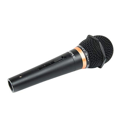HOTEC Premium Vocal Dynamic Handheld Microphone with 19ft Detachable XLR Cable and ON/Off Switch (Metal Black) (H-W07) - size: H-W07