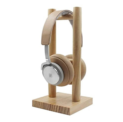 Headphone Stand Headset Stand Headphone Stand Wooden Headphone Display Holder Stand Frame for On-Ear Over-Ear Headphones Earphone Rack Headphone Stand for Desk (Color : Square) - color: Square