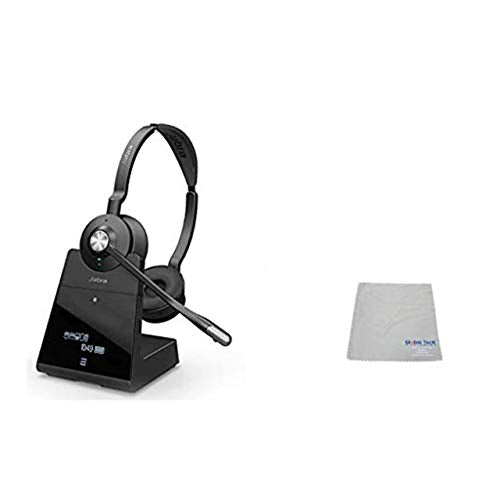 Jabra Avaya Compatible Engage Wireless Headset Bundle with EHS Adapter - Bluetooth Phones, PC/MAC, USB, Select Avaya Desk Phones, Compatible Vantage Series - K155, K165 (Duo, Engage 75)