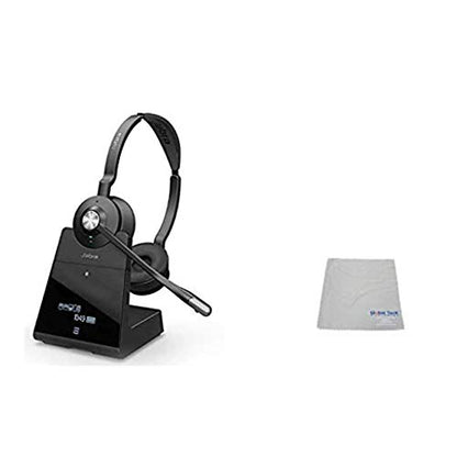 Jabra Avaya Compatible Engage Wireless Headset Bundle with EHS Adapter - Bluetooth Phones, PC/MAC, USB, Select Avaya Desk Phones, Compatible Vantage Series - K155, K165 (Duo, Engage 75)
